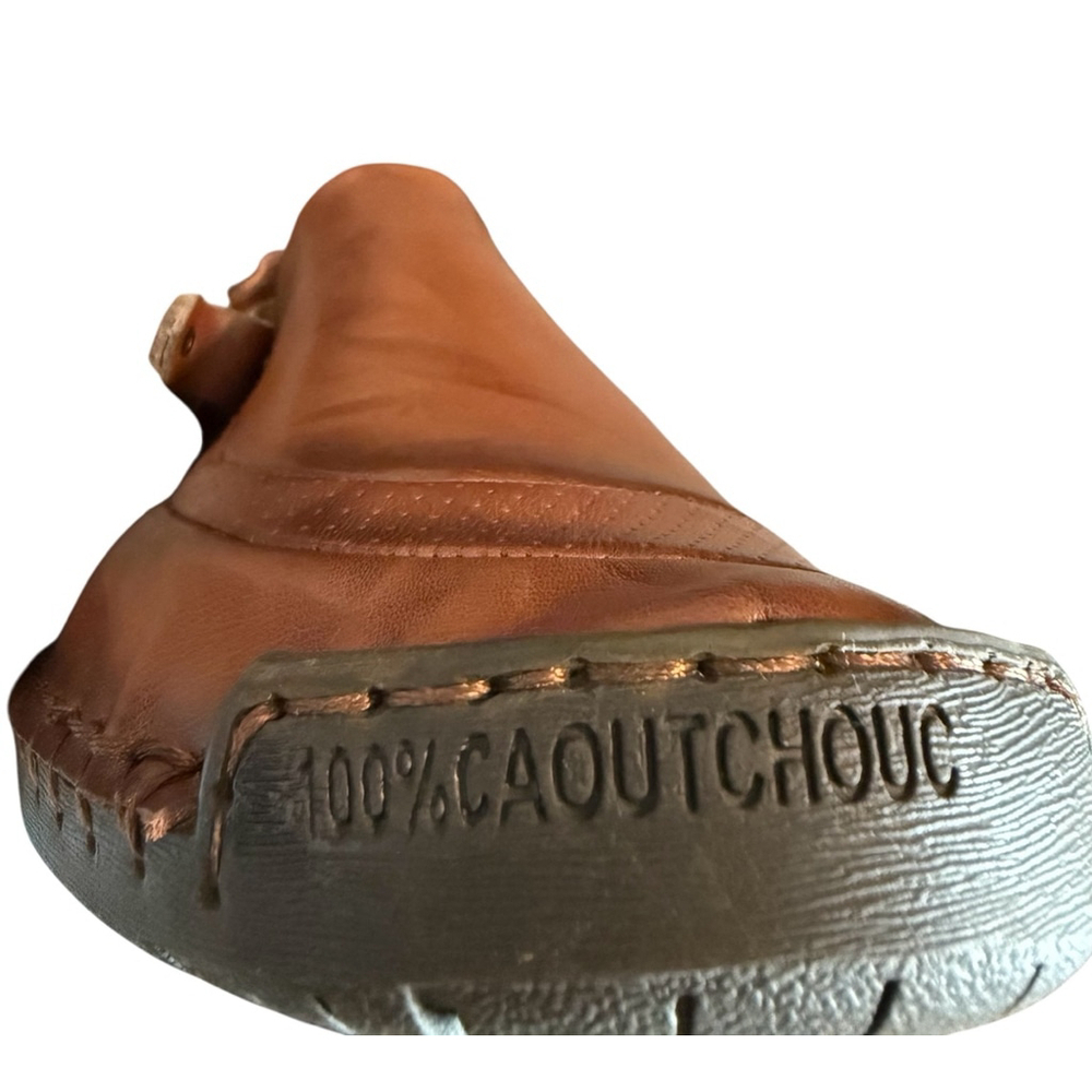Walk Hero Rubber Brown Faux Leather Slip On Comfort Loafers EU 47 US 13-13.5 - Picture 7 of 11